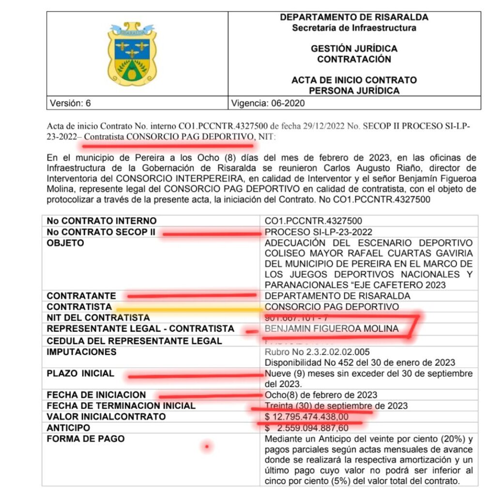 contraloria inspecciona el coliseo mayor donde tamayo contrato 19 552 millones y esta deteriorado no se puede usar y le van a meter mas millones screenshot 20240828 173427 samsung notes edited