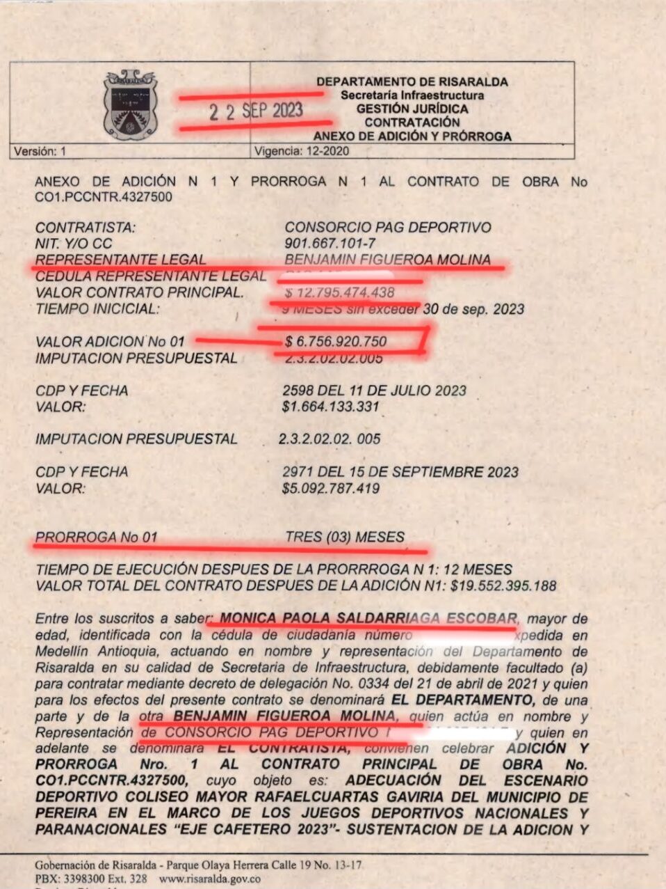 contraloria inspecciona el coliseo mayor donde tamayo contrato 19 552 millones y esta deteriorado no se puede usar y le van a meter mas millones screenshot 20240828 182150 samsung notes edited