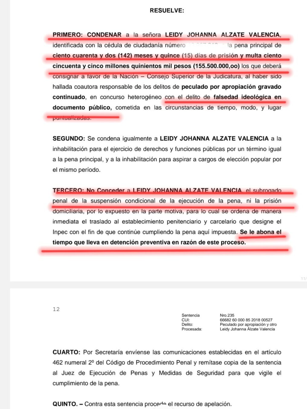 condenan a 142 meses a leidy johana valencia en 2019 anunciamos la perdida de 311 millones de empocabal screenshot 20240904 190337 samsung notes edited