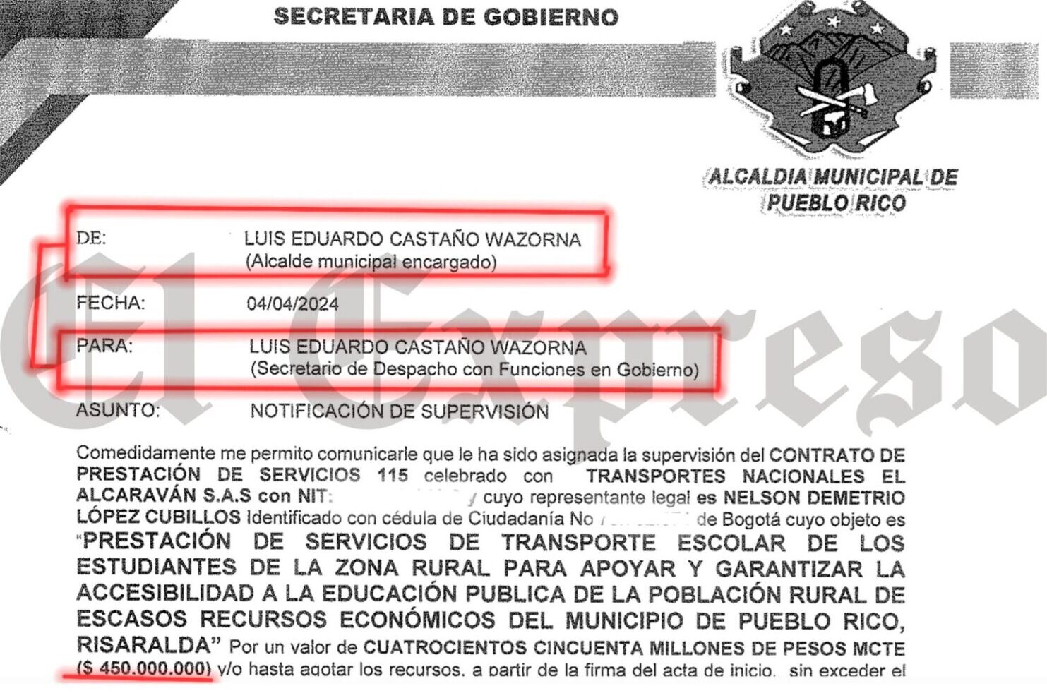 alcalde de pueblo rico contrato 450 millones de transporte escolar con empresa investigada y vehiculos sin seguros o soat actualizados alcalde de pueblo rico contrato 450 millones de transporte escola 1