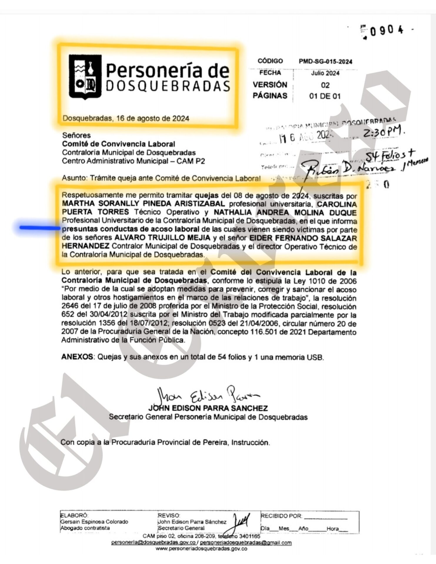 cartel de comparendos en dosquebradas secretario de hacienda y el contralor estan involucrados cartel de comparendos en dosquebradas secretario de hacienda y el contralor estan involucrados marca de a 4