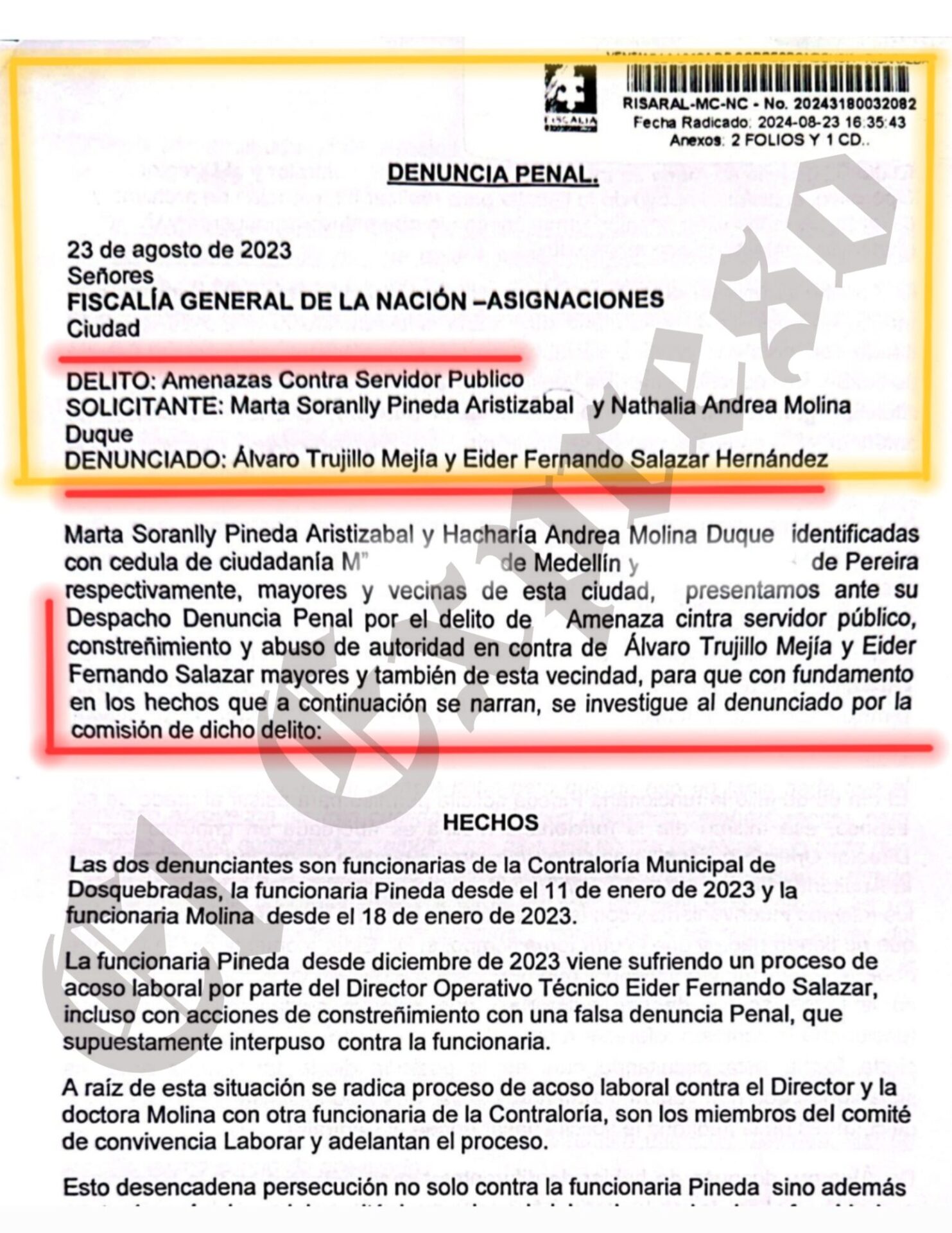 cartel de comparendos en dosquebradas secretario de hacienda y el contralor estan involucrados cartel de comparendos en dosquebradas secretario de hacienda y el contralor estan involucrados marca de a