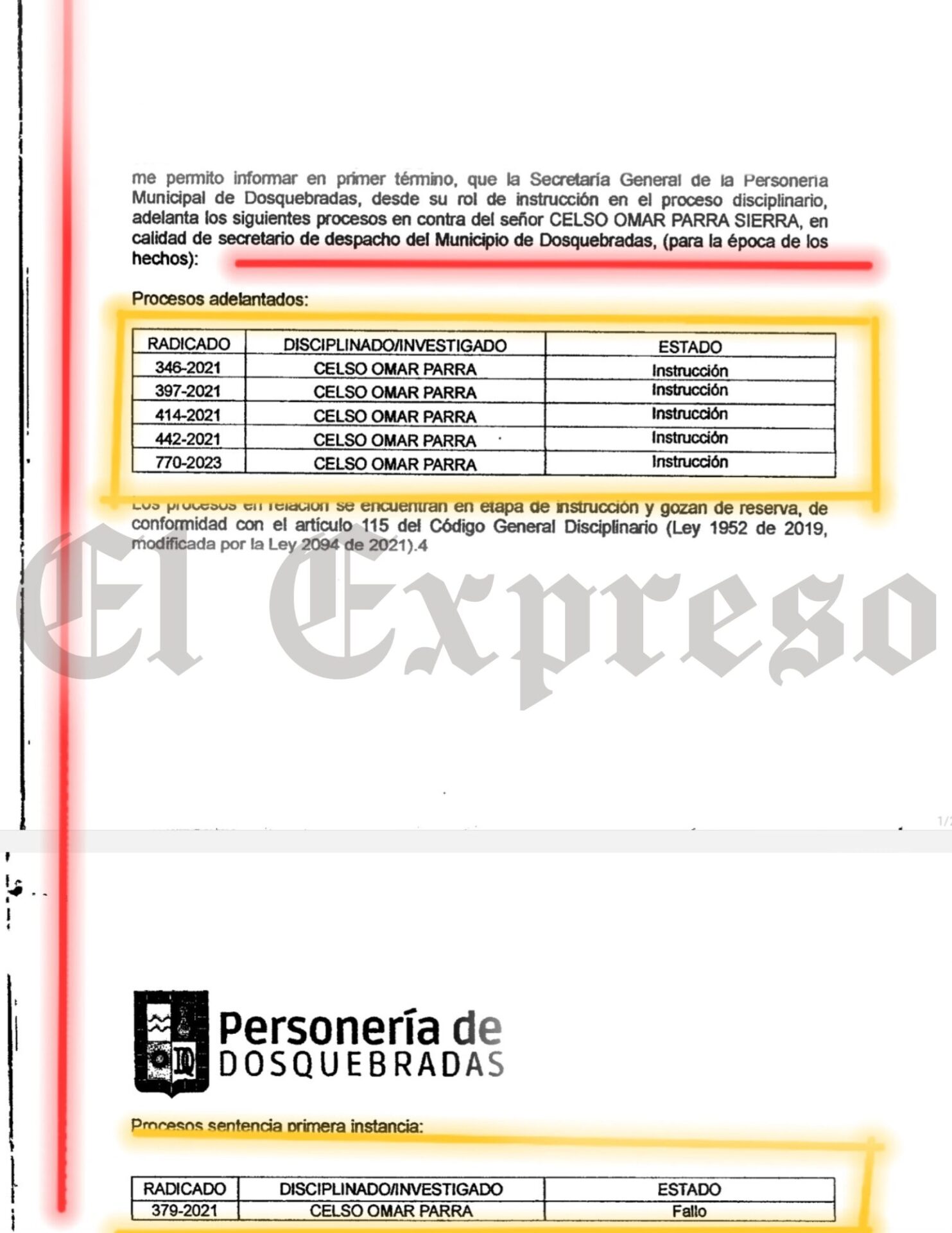 celso omar parra y los otros seis procesos en su contra celso omar parra y los otros seis procesos en su contra marca de agua 73