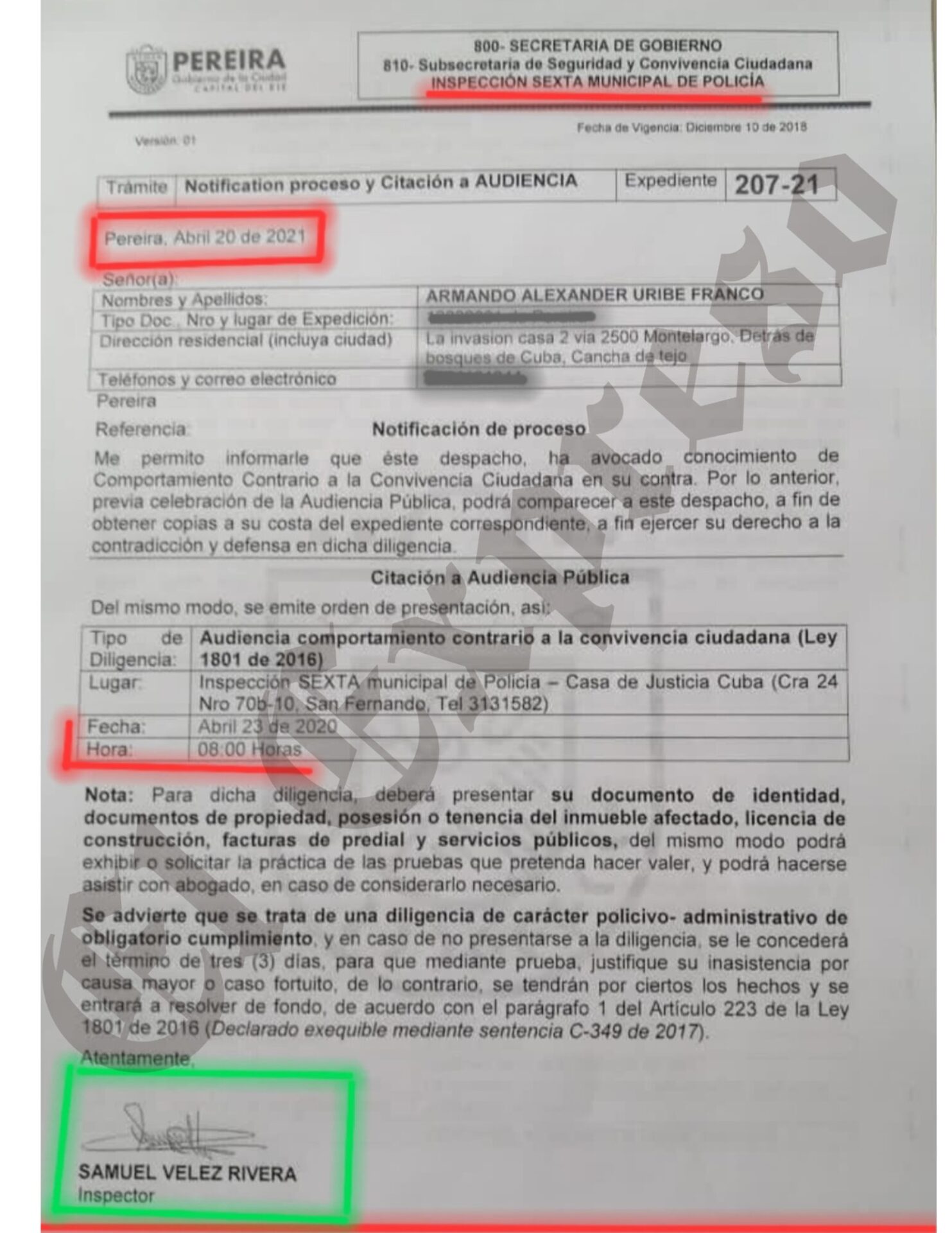 la ineptitud de una exdirectora de la carder y un inspector de policia dejaron destruir un rio y guaduales con viviendas y marraneras desde 2019 la ineptitud de una exdirectora de la carder y un inspe 6