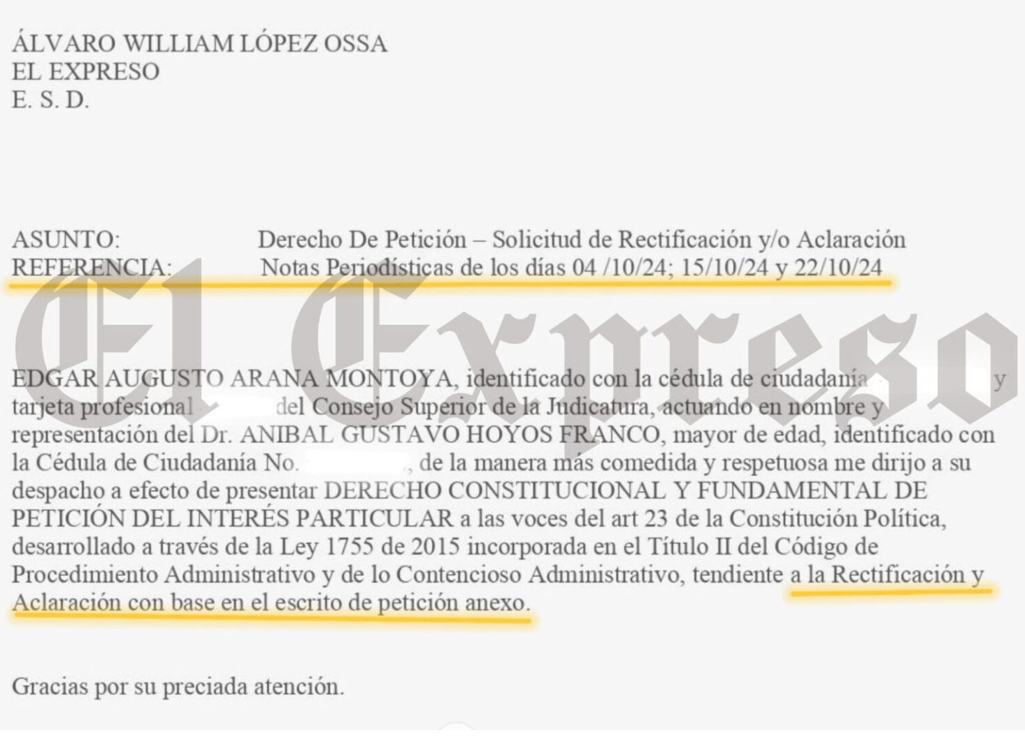 la justicia me dio la razon representante anibal hoyos y abogado arana no pudieron callarme la justicia me dio la razon representante anibal hoyos y abogado arana no pudieron callarme marca de agua 34 e1738964873770