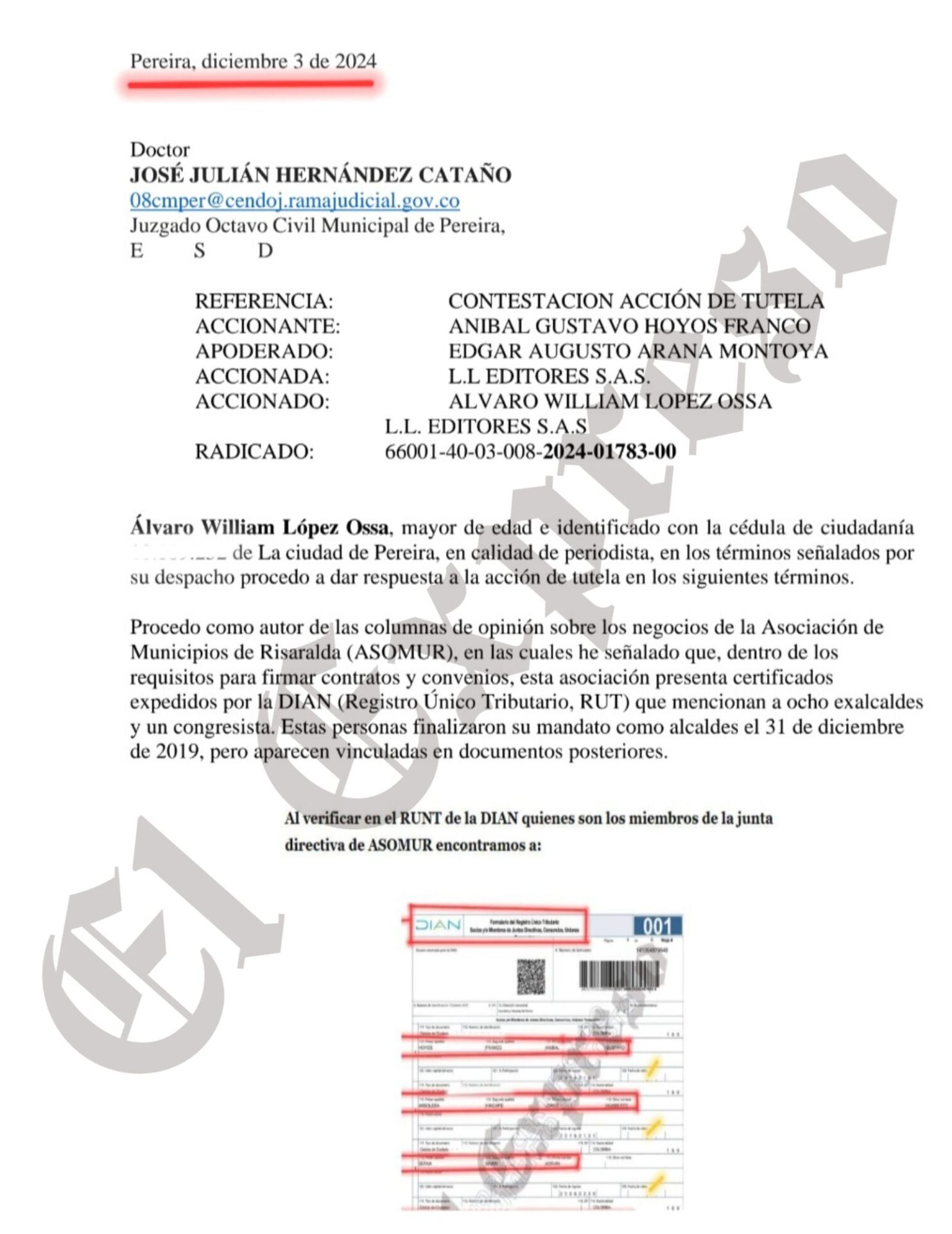 la justicia me dio la razon representante anibal hoyos y abogado arana no pudieron callarme la justicia me dio la razon representante anibal hoyos y abogado arana no pudieron callarme marca de agua 40