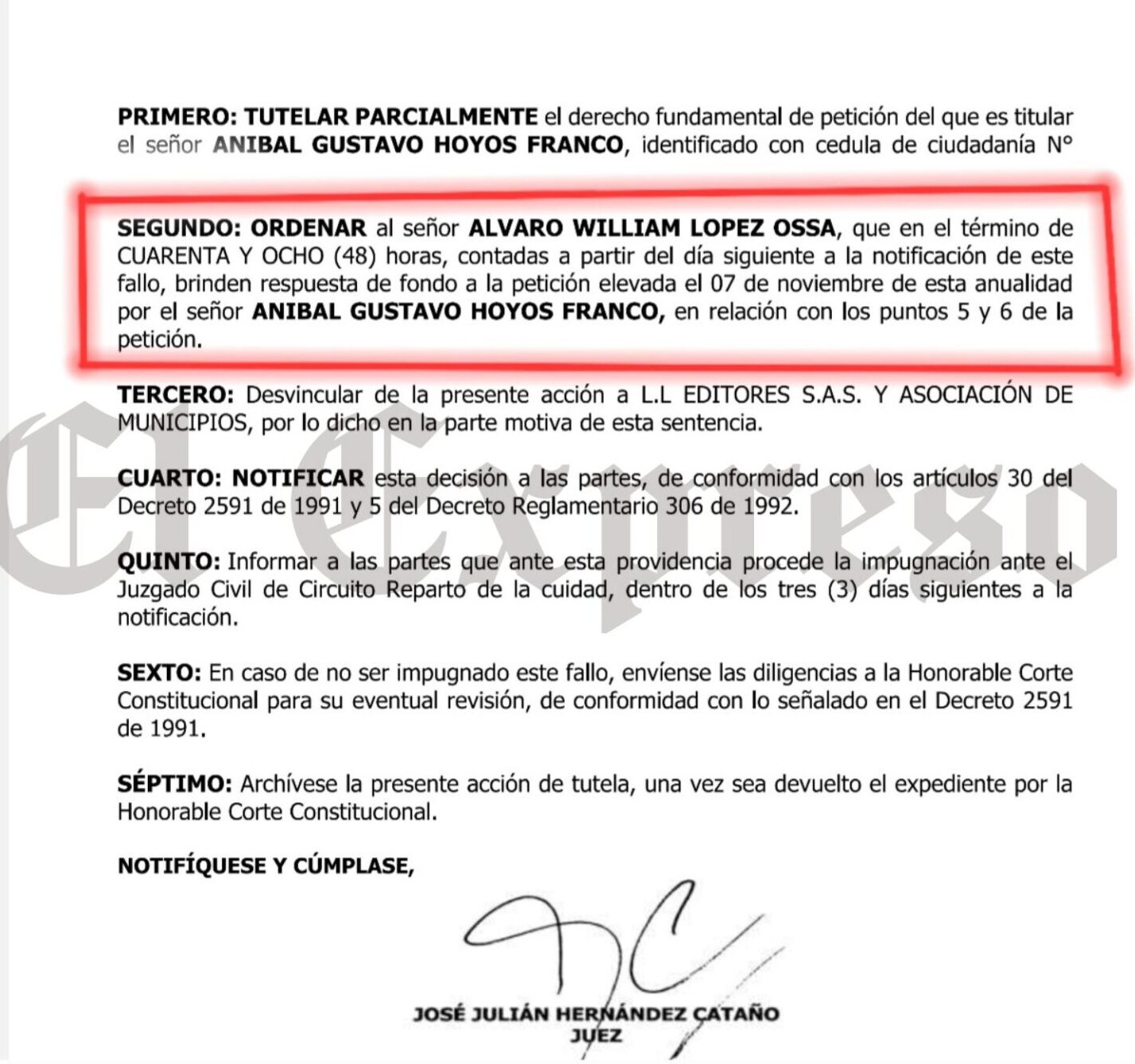 la justicia me dio la razon representante anibal hoyos y abogado arana no pudieron callarme la justicia me dio la razon representante anibal hoyos y abogado arana no pudieron callarme marca de agua 41 e1738965591783