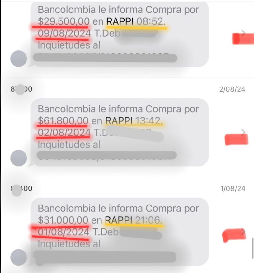 rappi le desconto 28 millones por pedidos que nunca hizo y se entero por que el toxico reviso su telefono screenshot 20250305 163909 gmail e1741302120261